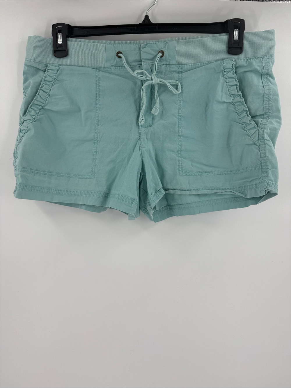 Women’s Athletic Drawstring Shorts in Mint Green